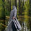 Thumbnail: Grey Renassiance Hooded Cloak
