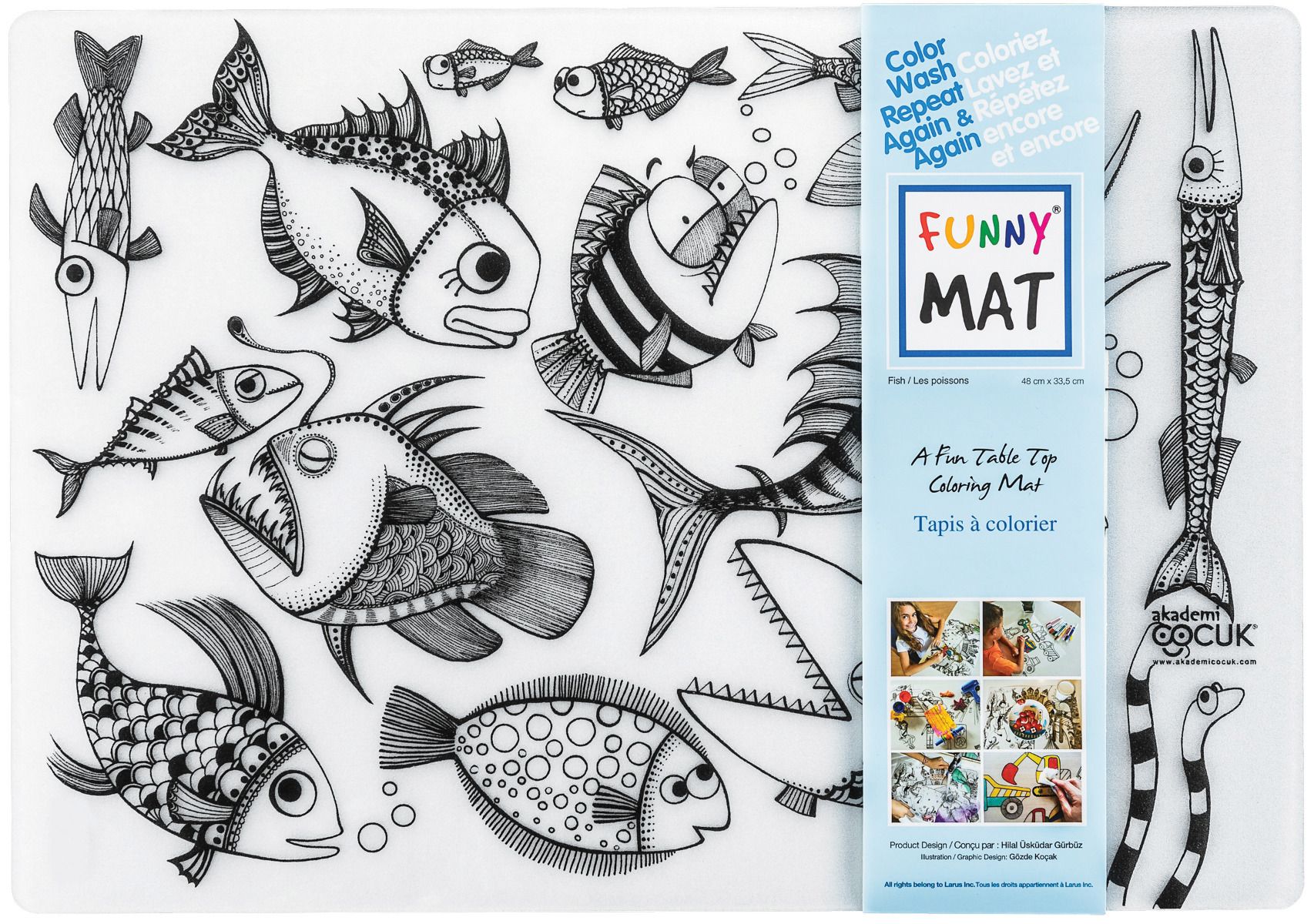 Clear Fish Funny Mat