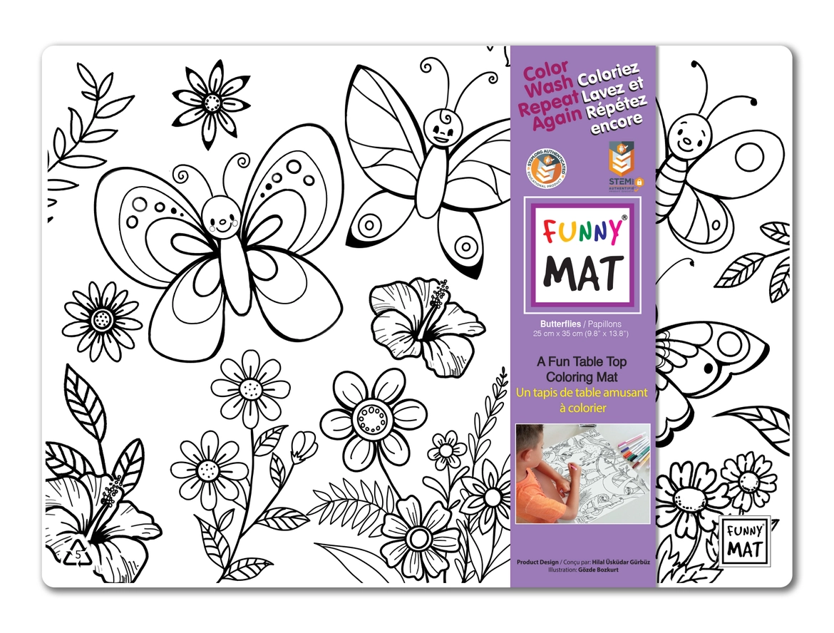 Clear Butterfly Mini Funny Mat