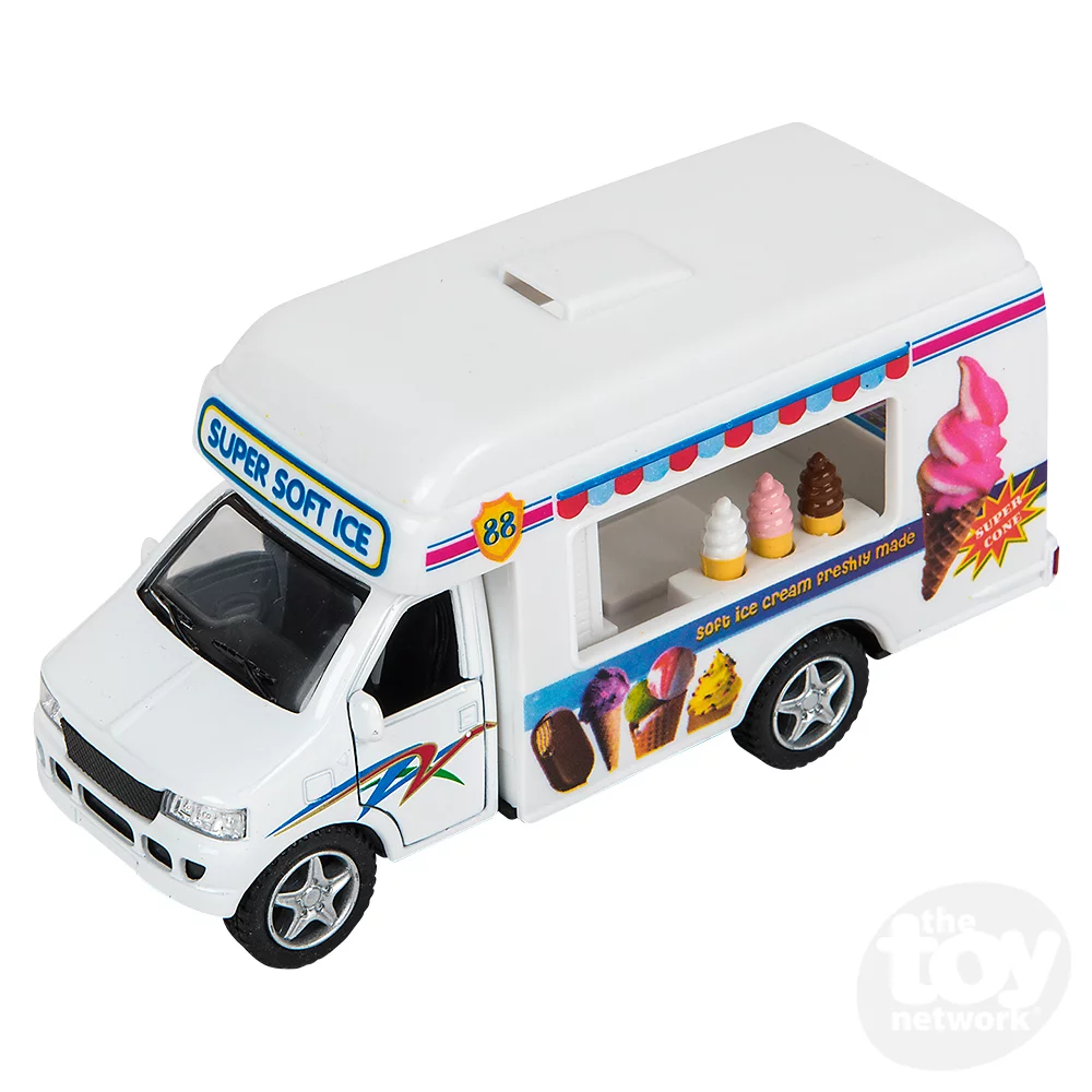 5" Die-cast Pull Back Ice Cream Truck