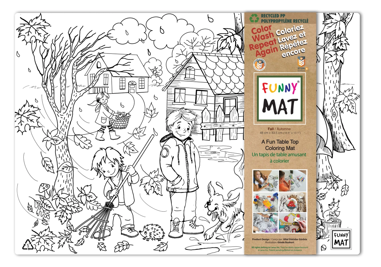 Clear Fall Funny Mat