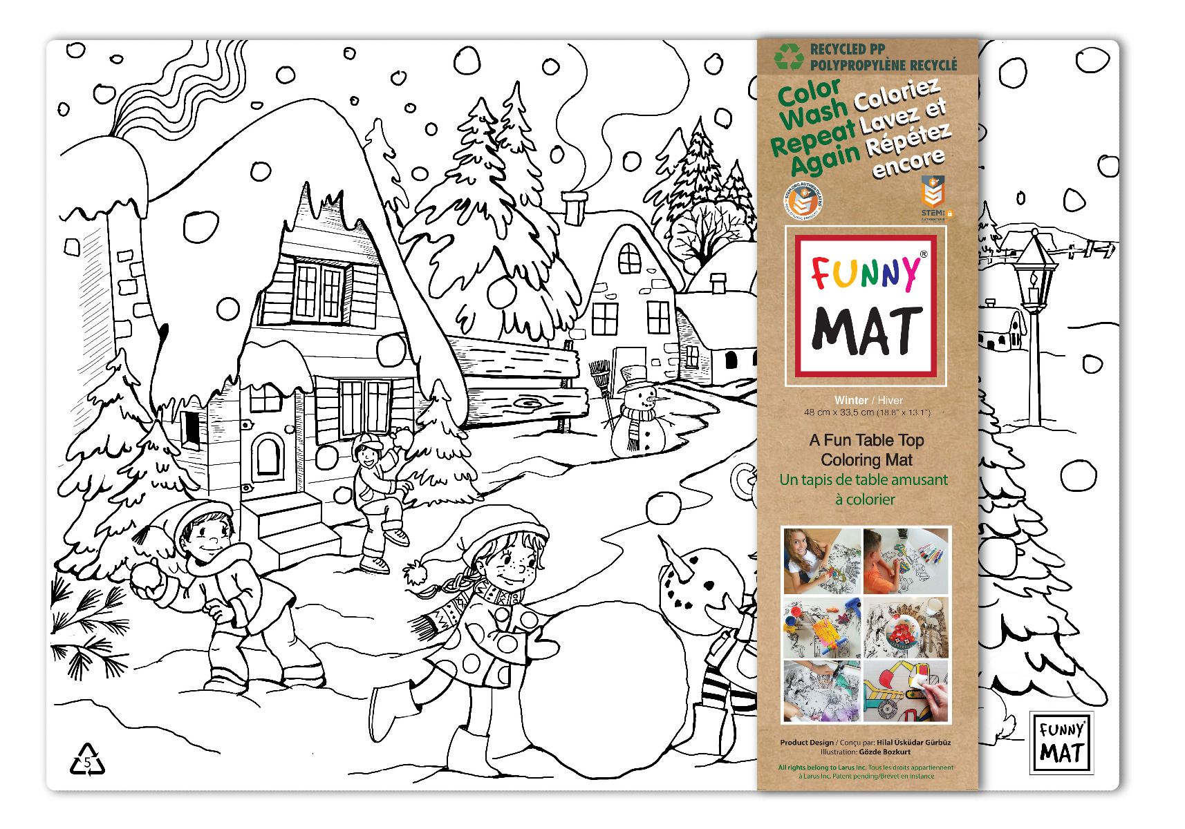 Clear Winter Funny Mat