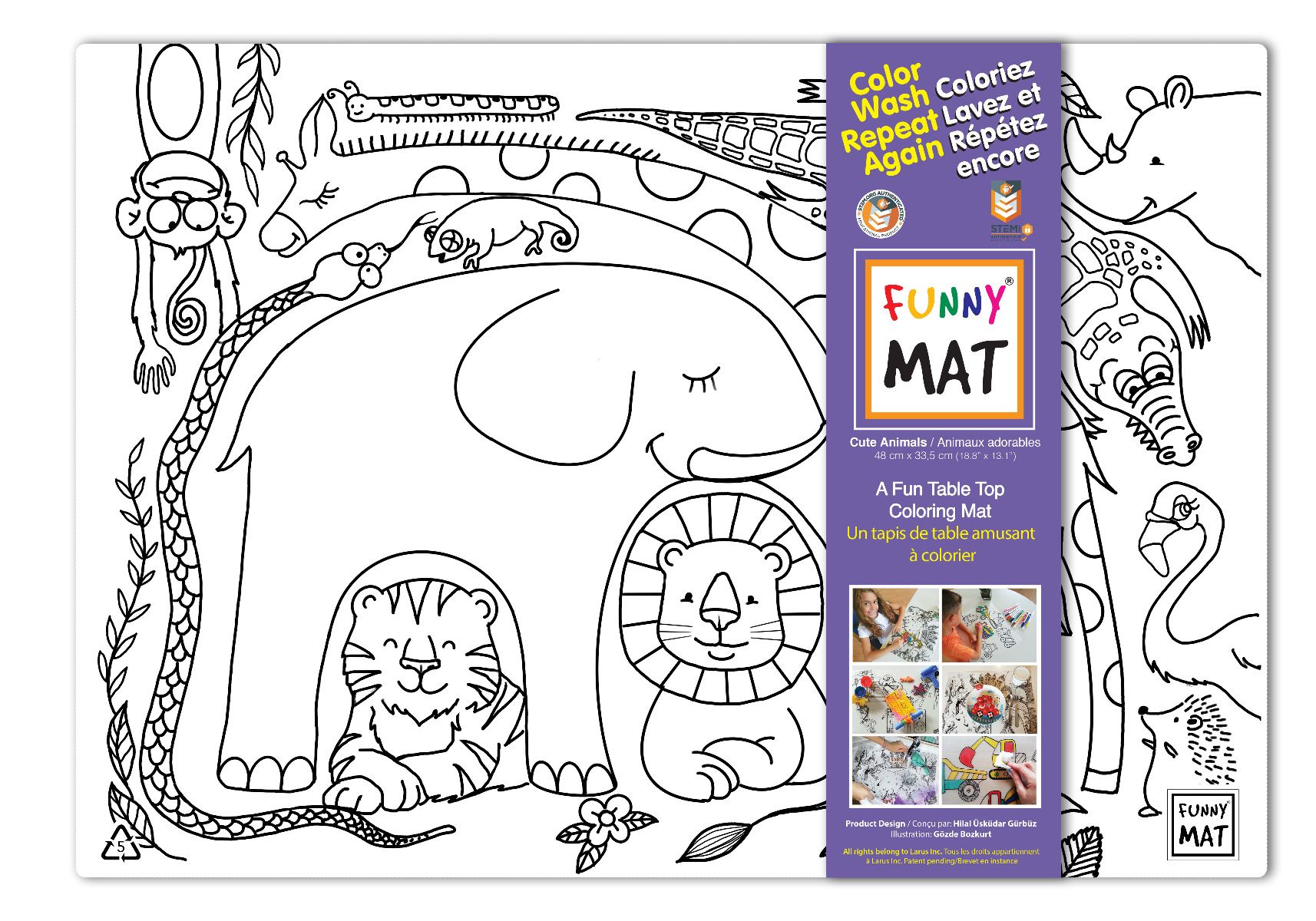 Clear Cute Animals Funny Mat