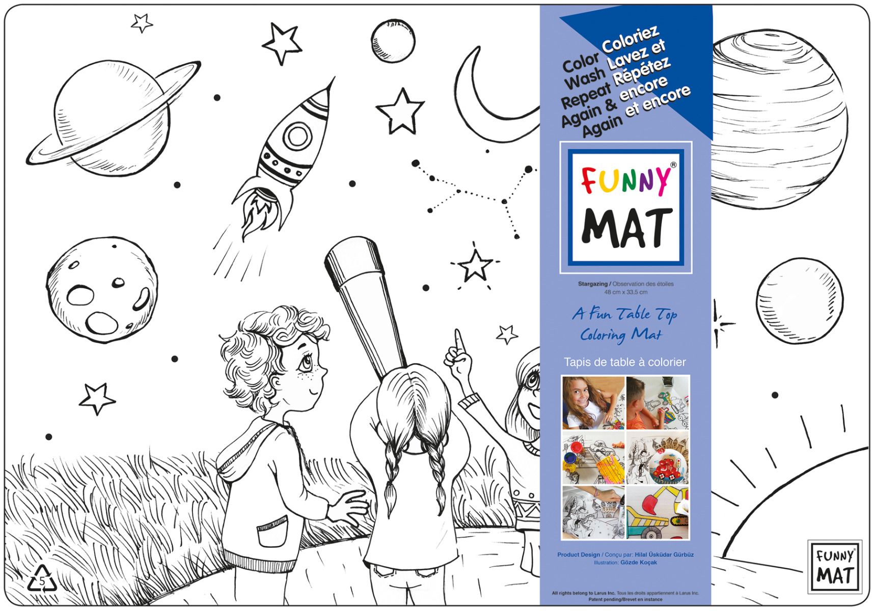 Clear Stargazing Funny Mat