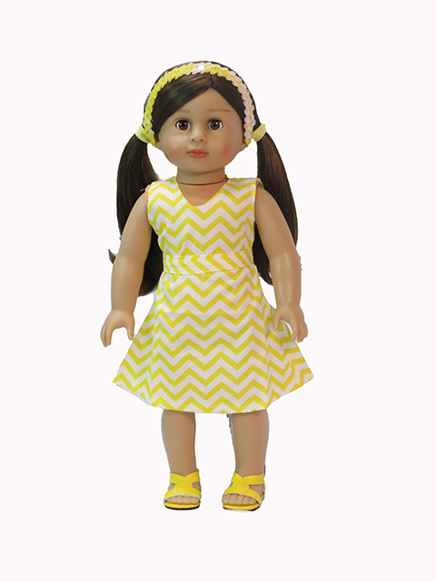 Yellow Chevron Dress
