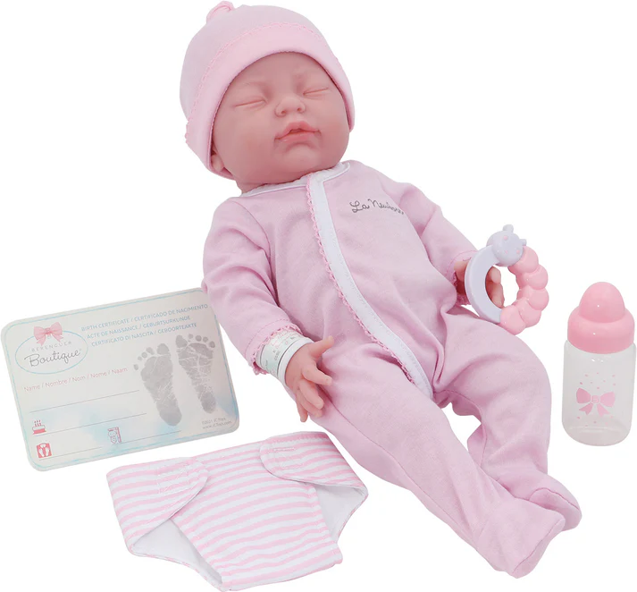 La Newborn 17" All Vinyl Closed Eyes Newborn Set