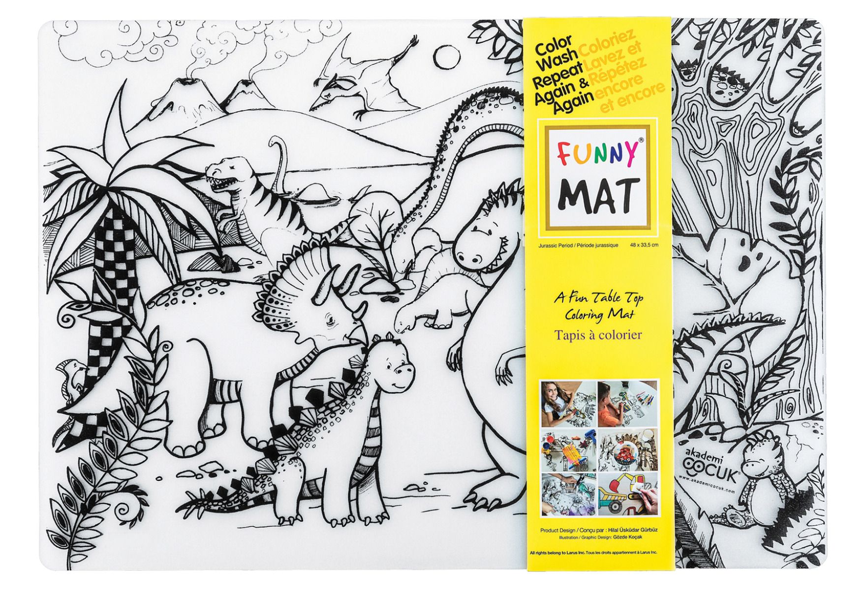 Clear Jurassic Funny Mat