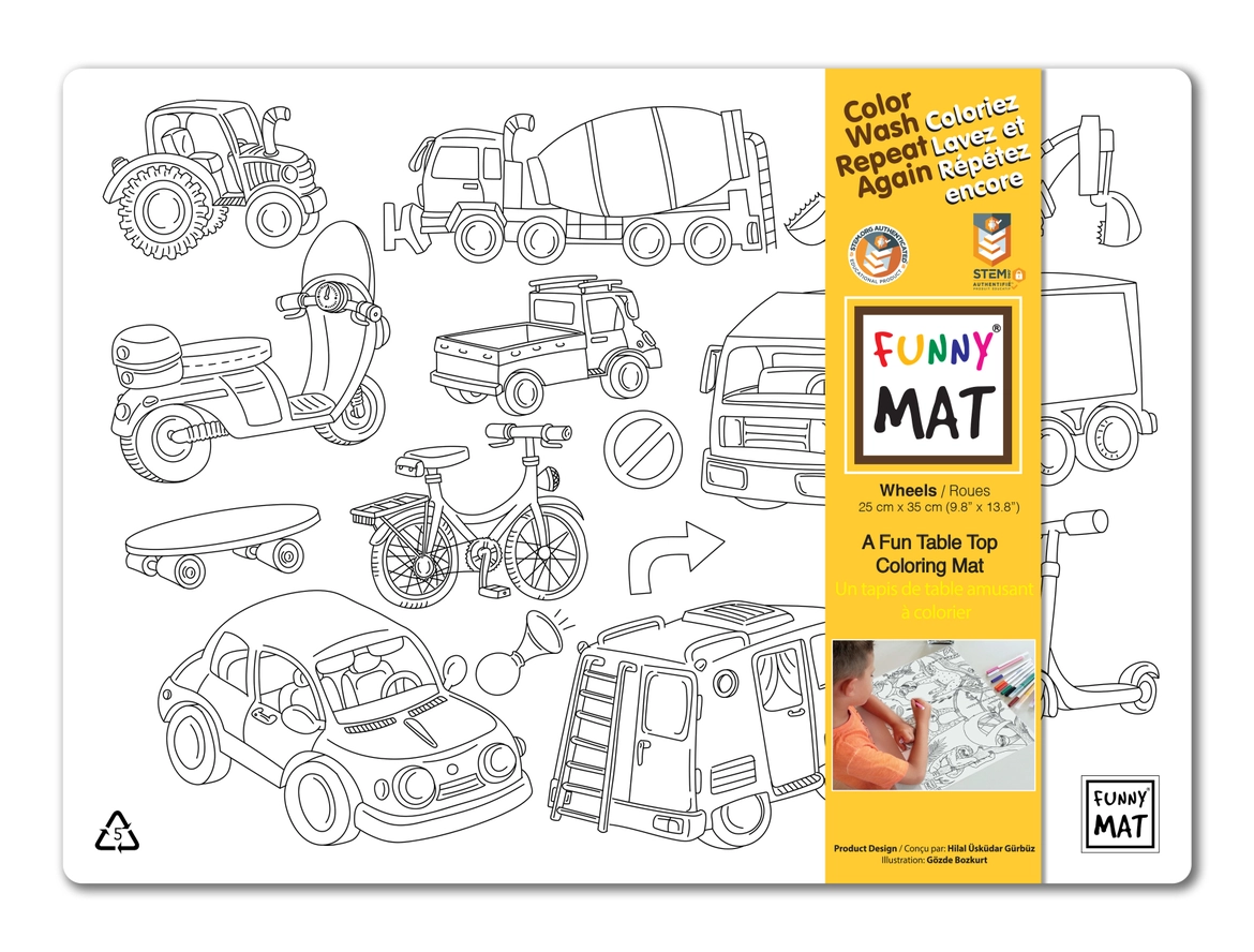 Clear Wheels Mini Funny Mat