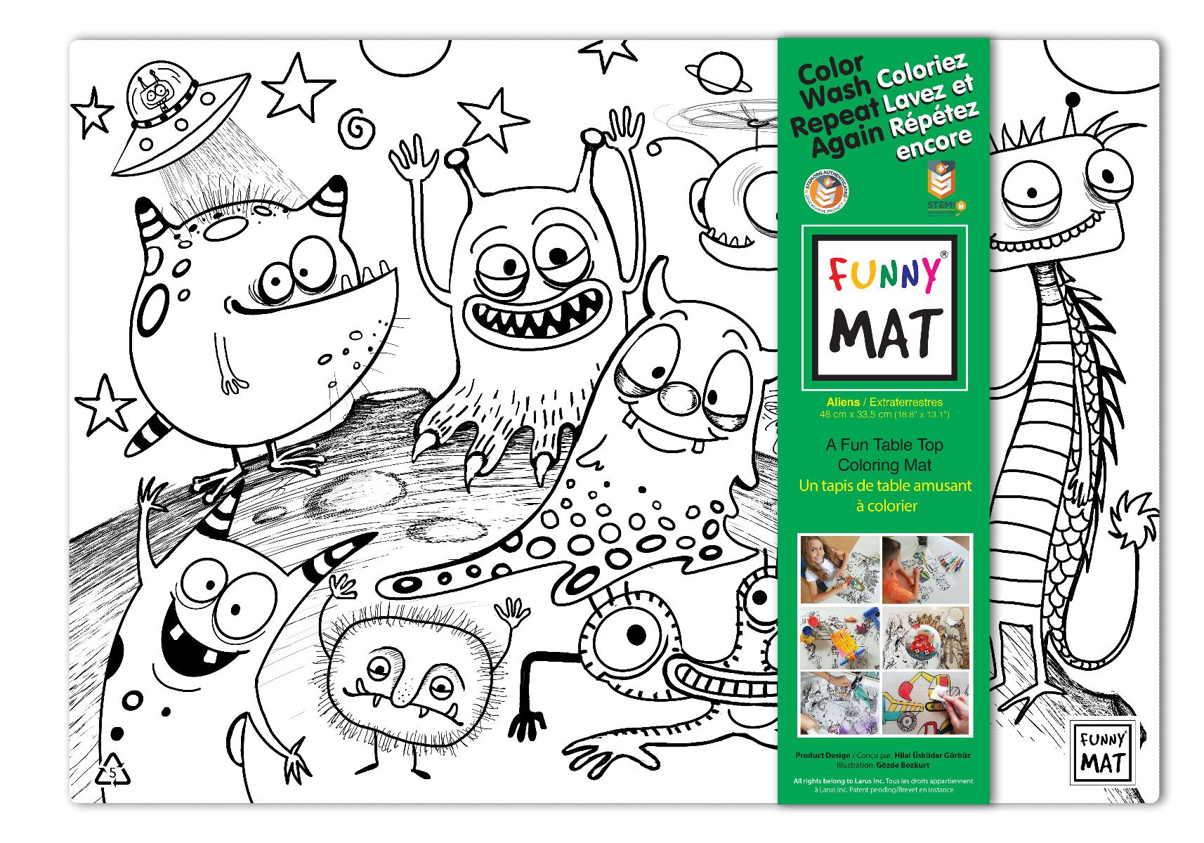 Clear Aliens Funny Mat