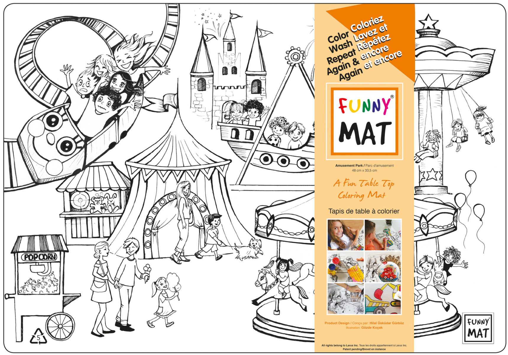 Clear Amusement Park Funny Mat