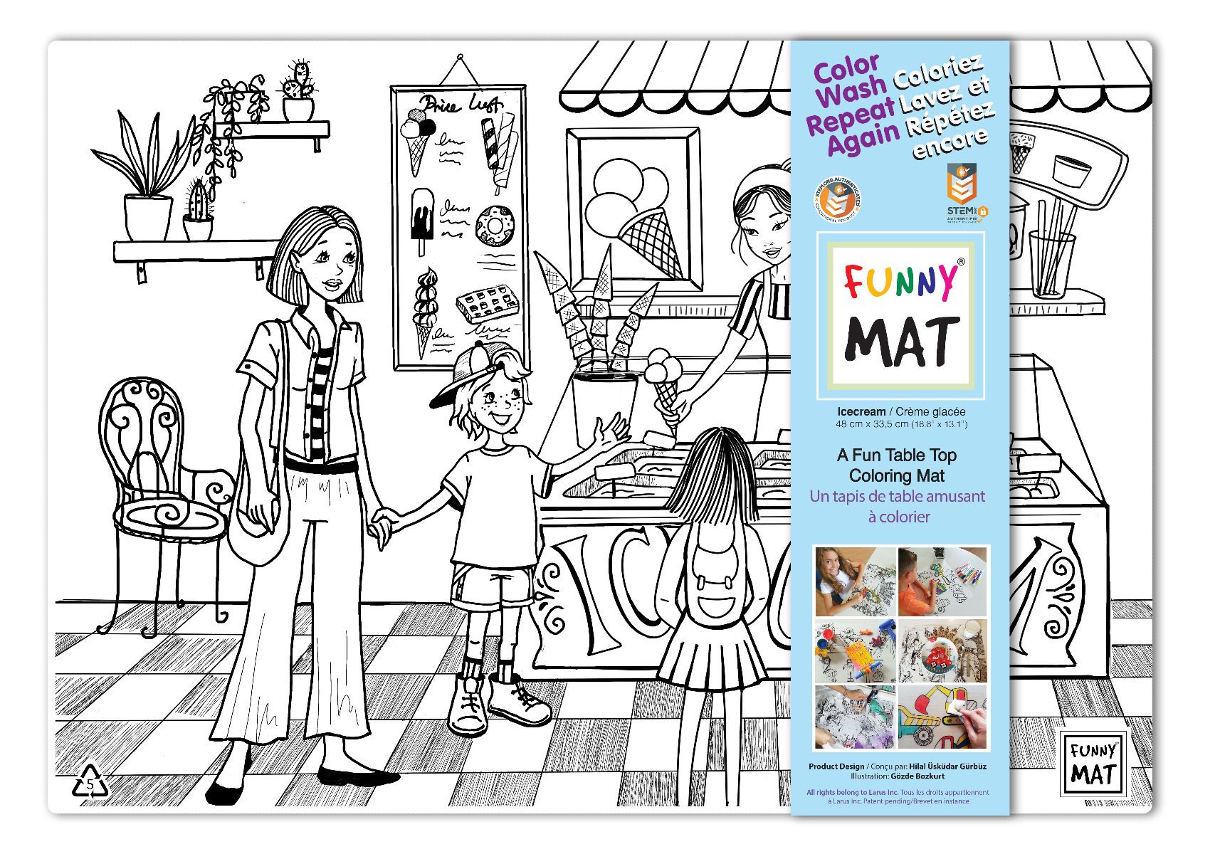Clear Ice Cream Funny Mat