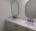 Plumbing work examples, bathroom sink