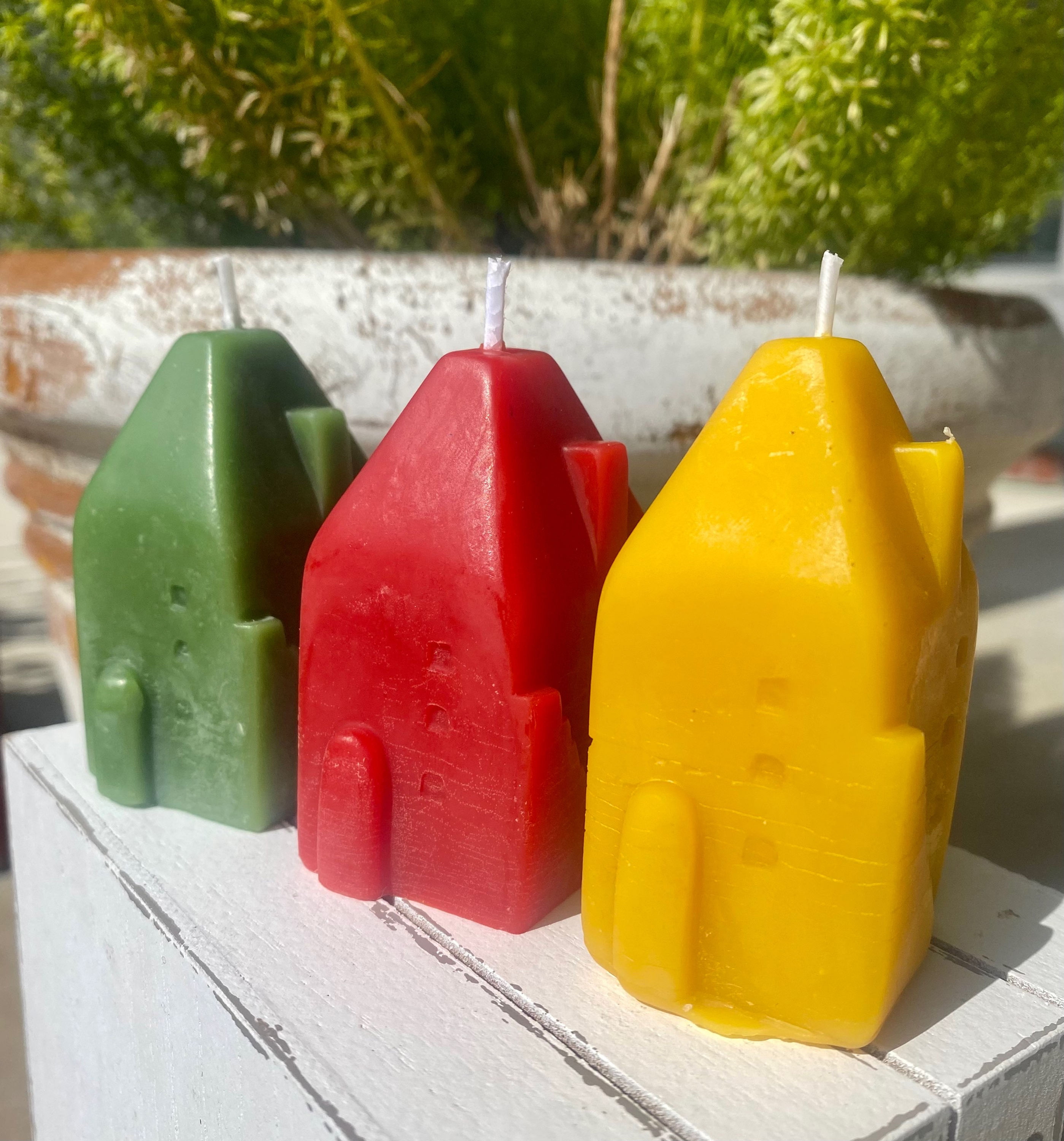 Tiny House Beeswax Candle