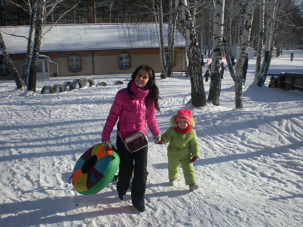 Катание на тюбингах