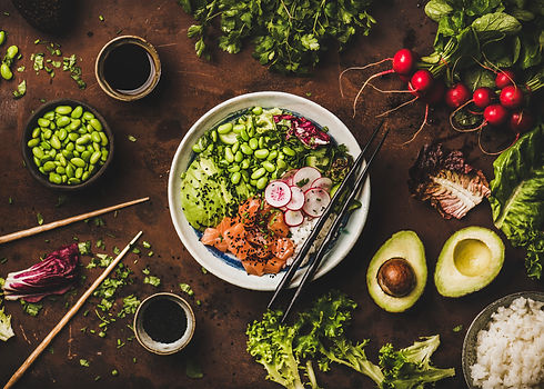 salmon-poke-bowl-with-vegetables-greens-