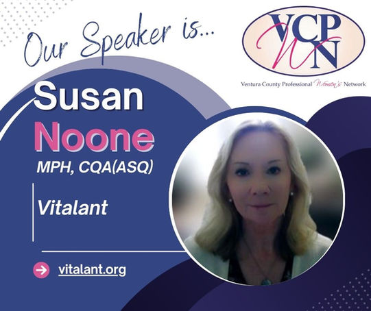 January 2025 Guest Speaker Susan Noone of Vitalant