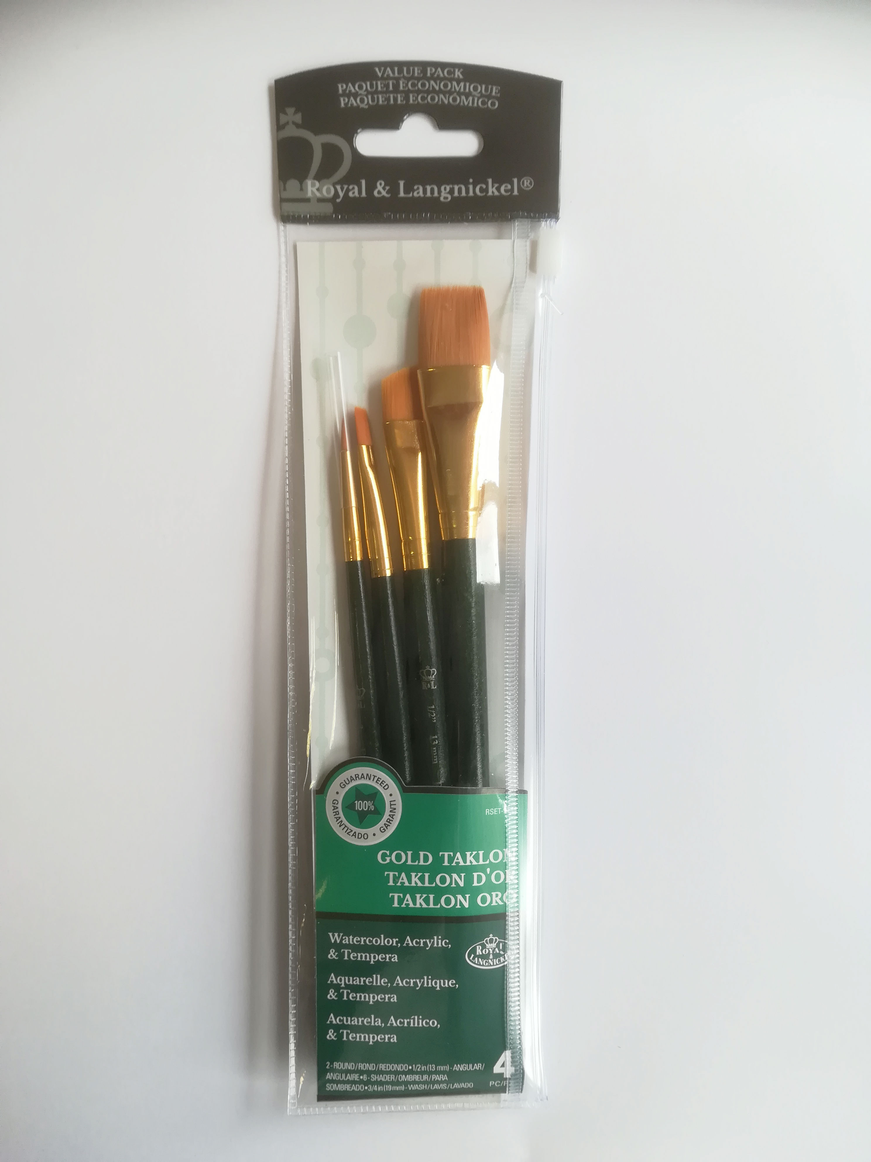 Gold Taklon Round 2, Angular 1/2, Shader 6, Sombreado 3/4 