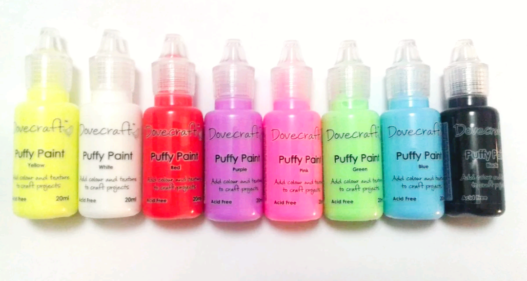 Dovecraft black puffy paint