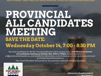 SAVE THE DATE: Provincial All Candidates Meeting - Mount Waddington
