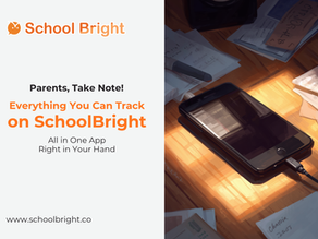 What can parents see in the School Bright app? Everything in one place—on a single device
