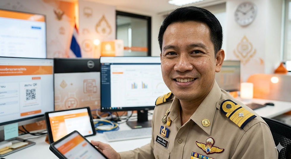 School Bright รองรับการเชื่อมต่อกับระบบราชการหรือไม่?