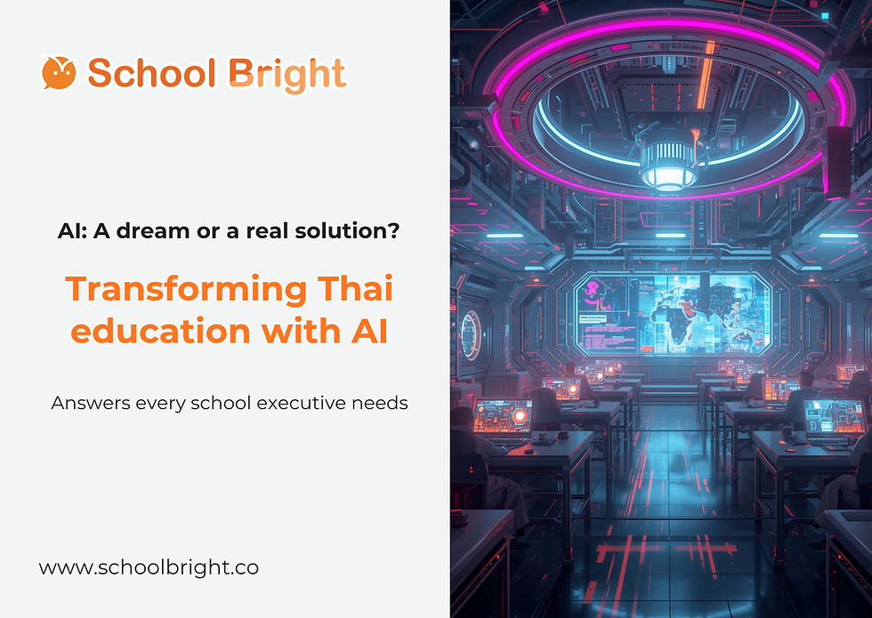 Can AI Reduce Educational Inequality in Thailand? A School Administrator’s Perspective