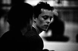 Timothy Harbour in rehearsal. Photo: Rita Fraser