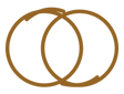 Symbol mit zwei ineinander verschlungenen Ringen