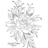 tatouage, flash, flashtattoo, saintnazairetatouage, saintnazaire, tatoueuse, symbolinkedtattoo, tatouagefin, tatouagefloral, rose