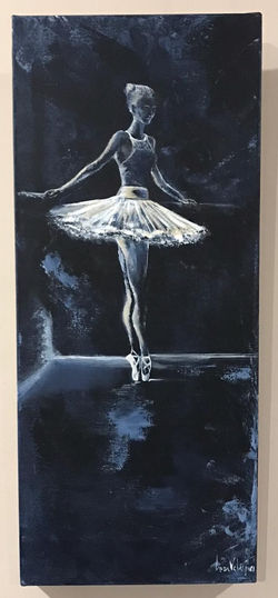 Bailarina Azúl en puntas