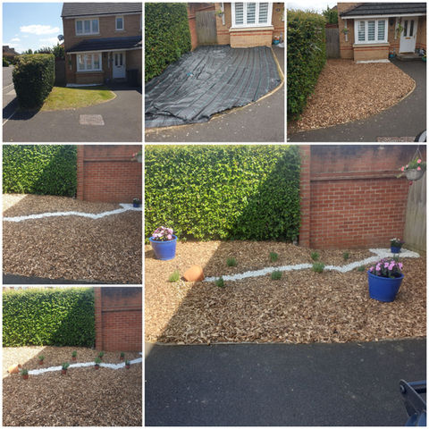 Planting and garden bed maintenance, path enhancement.