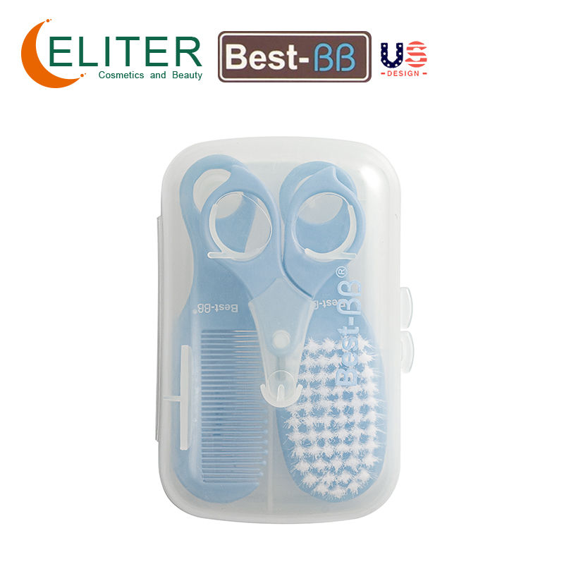 Thumbnail: 4 in 1 Baby Brush and Comb Sets Manicure Brush Baby Grooming Kit Babi Groom Kit