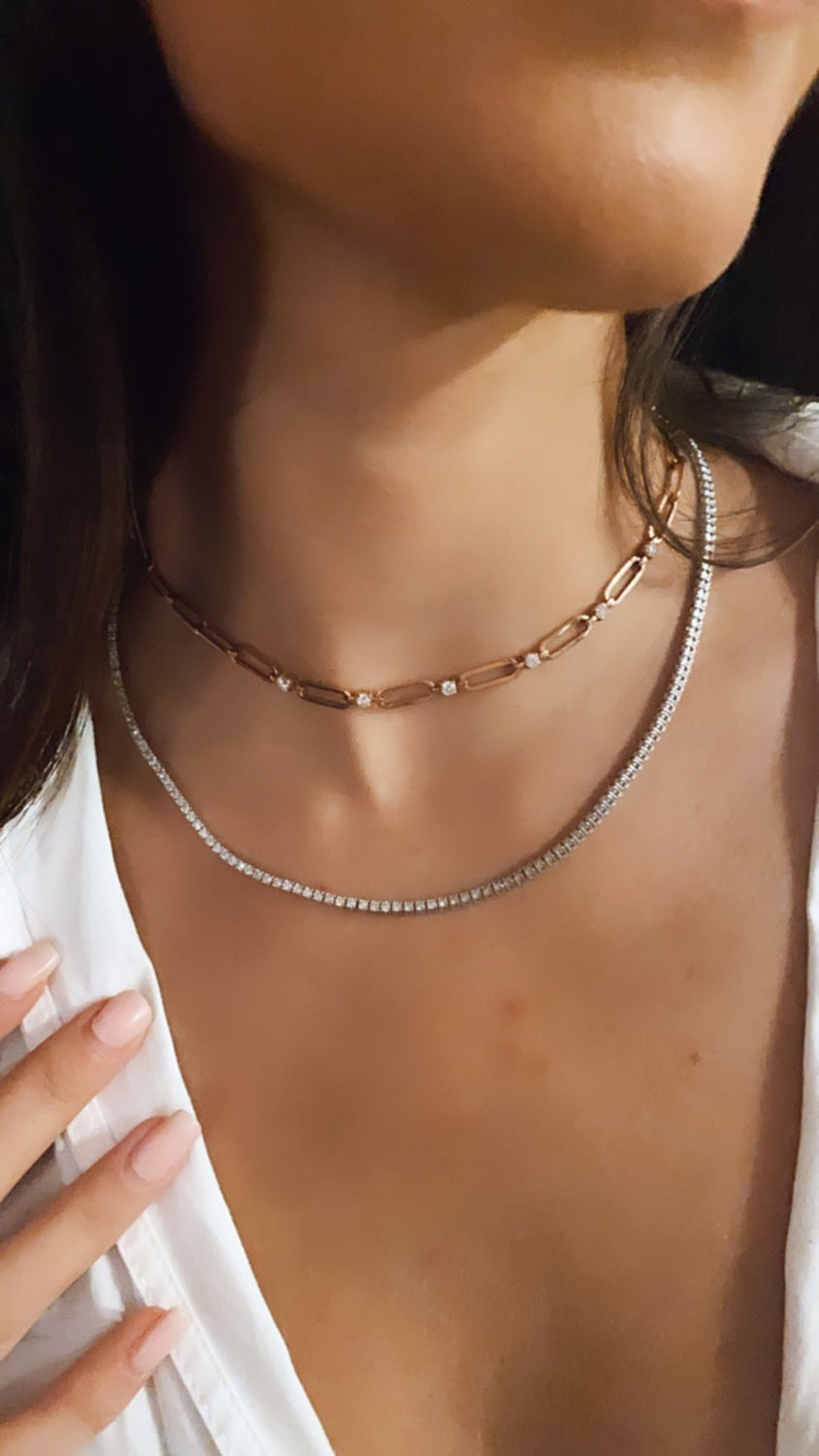 תמונה ממוזערת: 5 carat Diamond  collier necklace 
