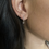 תמונה ממוזערת:   Single Hoop Heart shaped  0.18 c.t  diamond  earring 