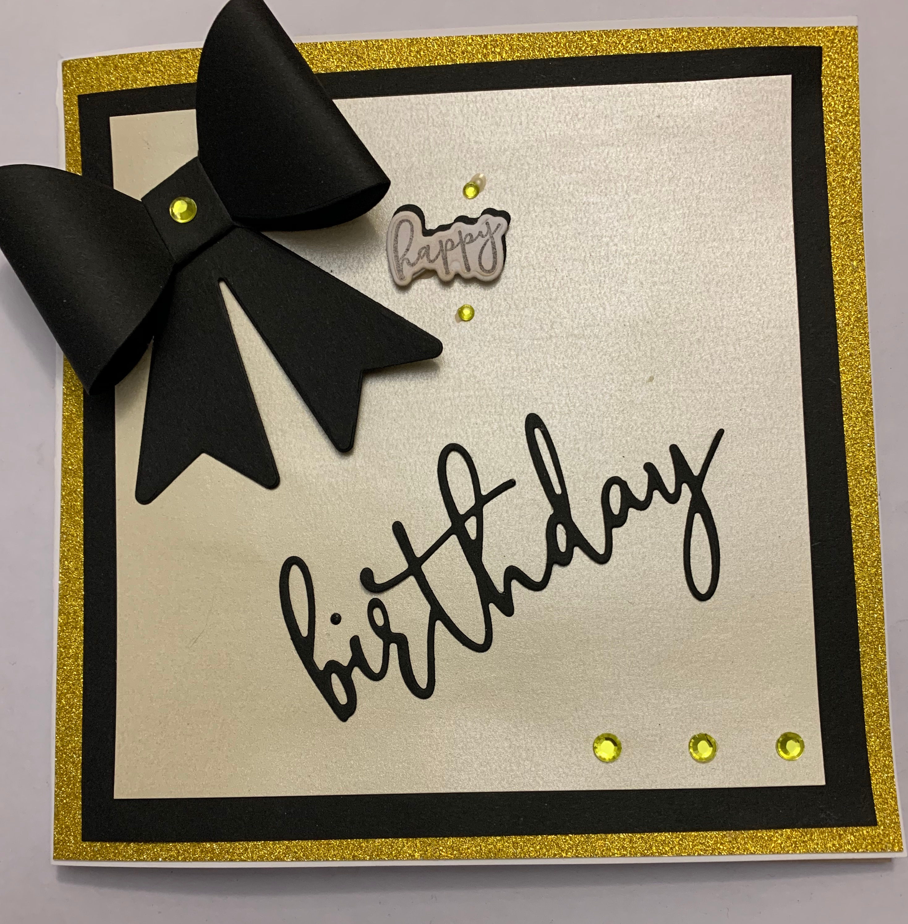 Handmade gift box with matching card