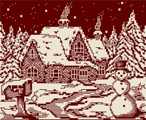 WinterWonderLand, pattern for overlay mosaic and interlocking