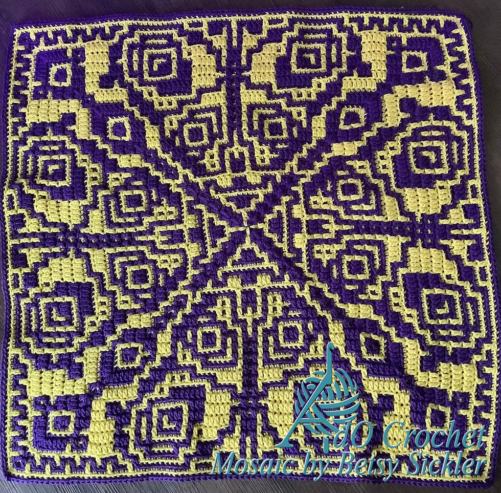Thumbnail: ButterFlowers, 12 large Afghan Squares