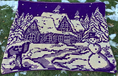 WinterWonderLand, pattern for overlay mosaic and interlocking