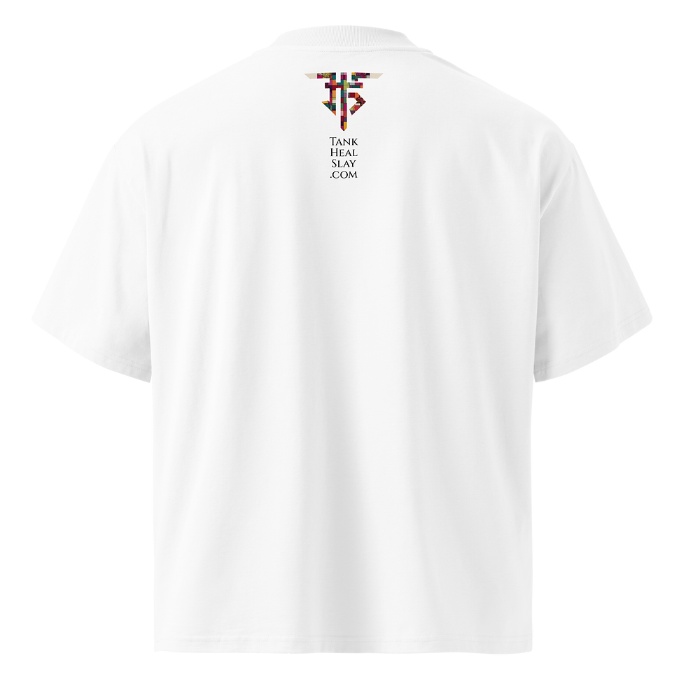 Thumbnail: Party of 4 Oversized Tee by Aesthetic_Derelict - White | Stone | Grey