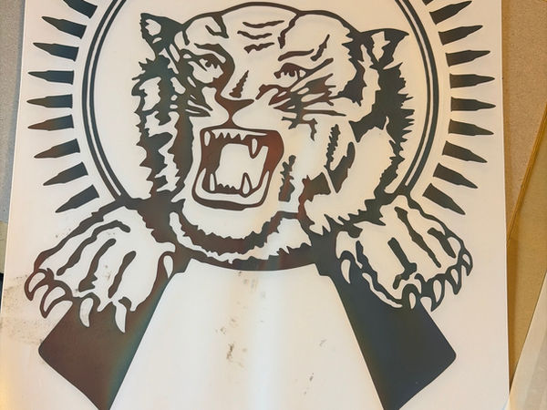 Roaring Tiger Metal Wall Art