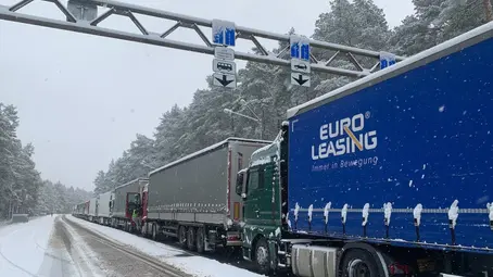 Около 5 тыс. фур продолжают ожидать выезда из Беларуси в страны Евросоюза