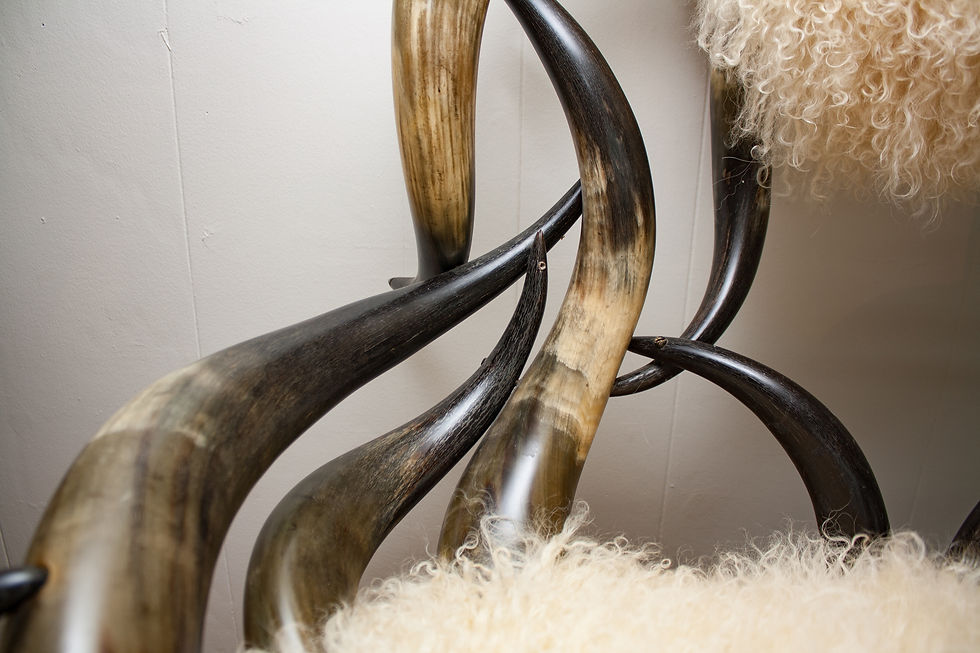 Thumbnail: Vintage Horned Chairs