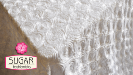 White Satin Rosette