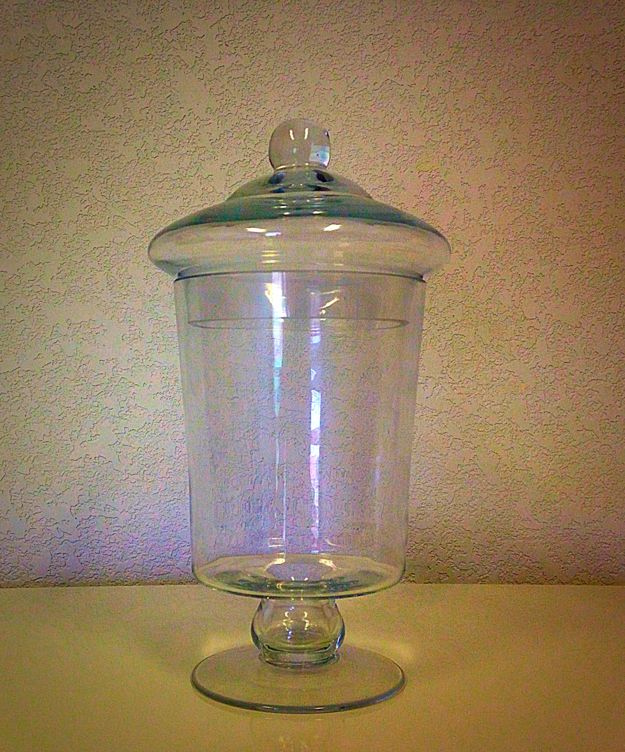 Clear Glass Apothecary Jar
