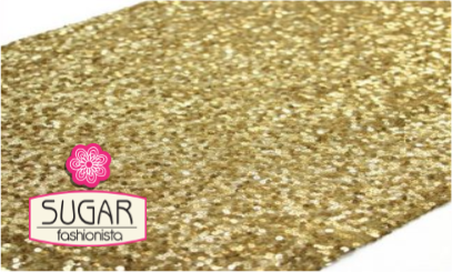 Gold Sequin Table Runner
