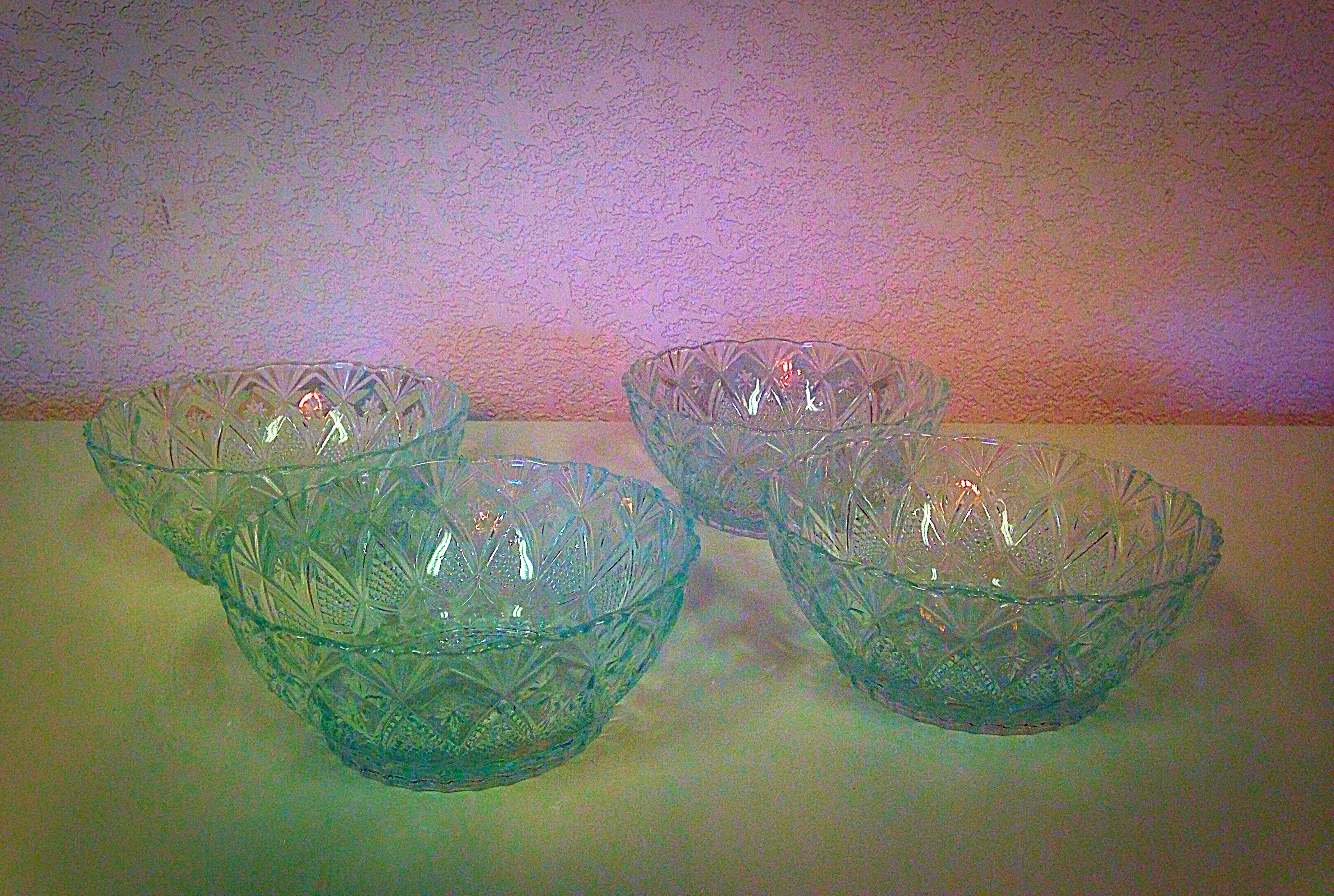 Vintage Clear Glass Bowls