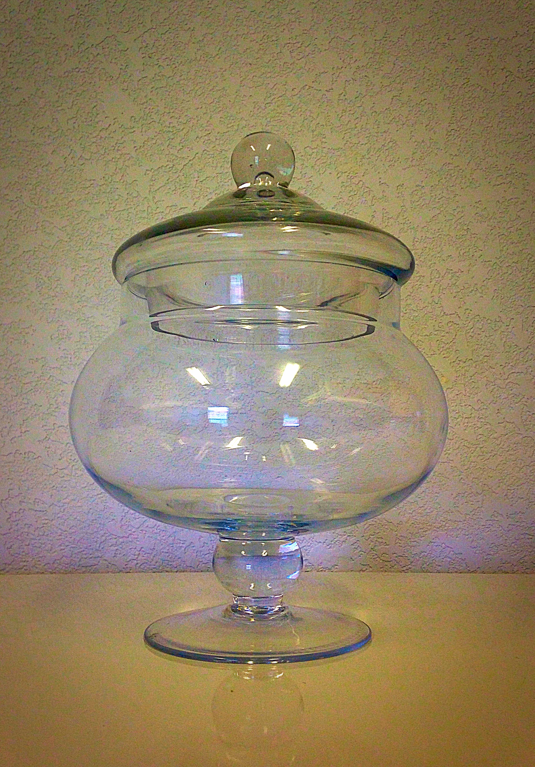 Clear Glass Apothecary Jar
