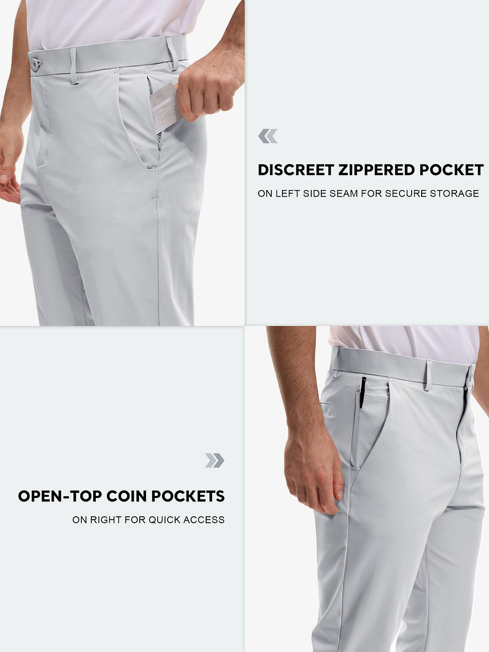 Thumbnail: Mens Quick-Dry Breathable Casual Pants