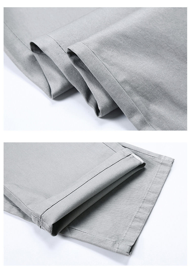 Thumbnail: Mens Cotton Loose Straight Leg Casual Pants