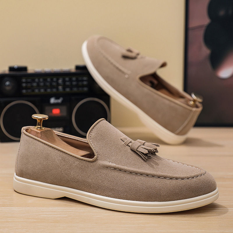 Thumbnail: Men's Slip On Tassel Loafers Lightweight Casual Shoes
